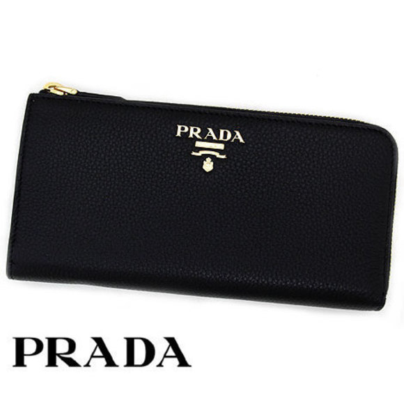 Prada Nero long Wallet COLOUR Black zipper coin DAINO - Picture 1 of 4
